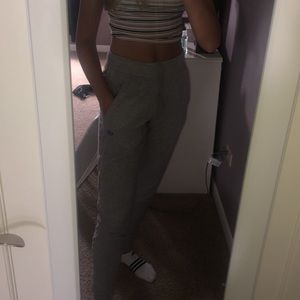adidas gray sweatpants